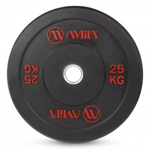 Δίσκος AMILA Black R Bumper Slim 50mm 25Kg - 84835 - σε 12 άτοκες δόσεις