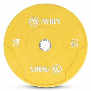 Δίσκος Color Bumper Plate Slim 50 mm 15 kg – Κίτρινο - 84848 - σε 12 άτοκες δόσεις