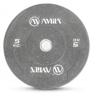 Δίσκος Color Bumper Plate Slim 50 mm 5 kg – Γκρι - 84846 - σε 12 άτοκες δόσεις