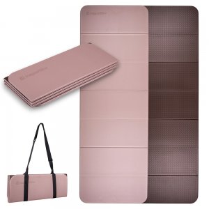 Foldable Exercise Mat 180x61x0,8cm inSPORTline Misette-bamboo beige-brown-INS-31411-1 - σε 12 άτοκες δόσεις