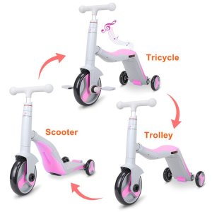 GC SCOOTER FUN HD 868 3 σε 1 Πολυμορφικό Γκρι/Ροζ - σε 12 άτοκες δόσεις