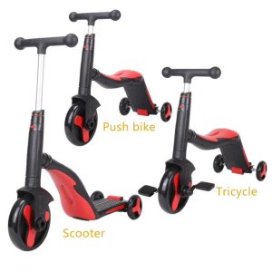 GC SCOOTER FUN HD 868 3 σε 1 Πολυμορφικό Μαύρο/Κόκκινο - σε 12 άτοκες δόσεις