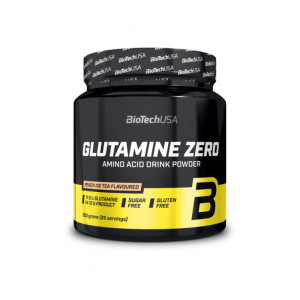 Glutamine Zero 300gr Peach Ice Tea (BIOTECH USA) - σε 12 άτοκες δόσεις