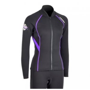 Jacket νεοπρενίου 1.5mm γυναικείο Μαύρο/Μοβ - Aropec - DS-7B139W-1.5MMN/NPI-Jacket-PUR - Σε 12 Άτοκες Δόσεις