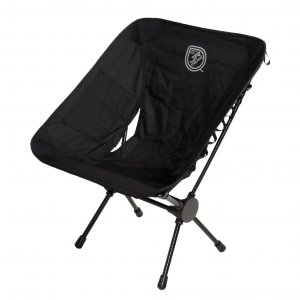JR Gear Καρέκλα Παραλίας Αλουμινίου Μαύρη