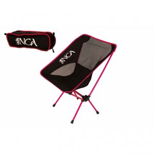 Καρέκλα Παραλίας Αλουμινίου INCA Μαύρο/Κόκκινο - σε 12 άτοκες δόσεις