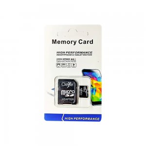 Κάρτα μνήμης Micro SD 128GB Class10 U3 με Ανάπτορα CLEVER - 050099 - Σε 12 Άτοκες Δόσεις