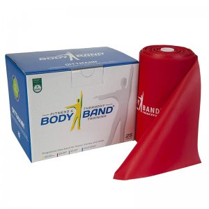 Λάστιχο Γυμναστικής Μέτριο Κορδέλα BODY BAND 25m x 14.5cm Κόκκινο - σε 12 άτοκες δόσεις