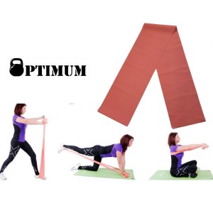 LATEX GYM BAND 200X15CM ΚΟΚΚΙΝΟ (ΜΑΛΑΚΟ) OPTIMUM-CX-CE1005-35/2 - σε 12 άτοκες δόσεις