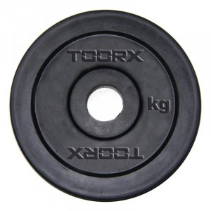 Μαύρος Πλαστικός Δίσκος 10 kg για Μπάρες Ø25mm Toorx - σε 12 άτοκες δόσεις