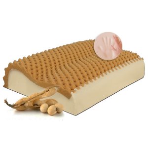 Μαξιλάρι Ύπνου Ανατομικό Memory Foam Visco Elastic Massage Bio Soya 41x55x10,5-12,5