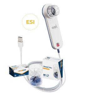 MIR Minispir Plus ESI Επαγγελματικό PC-Based Σπιρόμετρο με Emphysema Severity Index | 60 Τουρμπίνες FlowMir Plus | MIR Spiro Platinum - Σε 12 άτοκες δόσεις