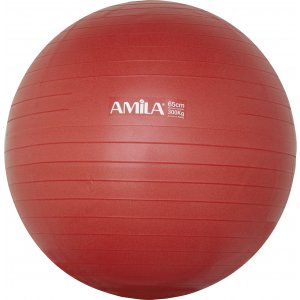 Μπάλα γυμναστικής AMILA GYMBALL 65cm Κόκκινη - 95846 - σε 12 άτοκες δόσεις