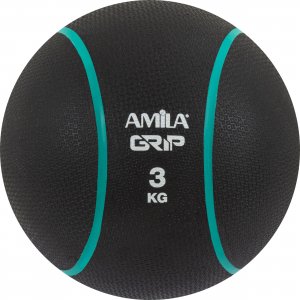 Μπάλα Medicine Ball AMILA Grip 3Kg - 84753 - σε 12 άτοκες δόσεις