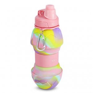 NC4102 SILICONE FOLDABLE WATER BOTTLE 700ML PINK NILS - σε 12 άτοκες δόσεις