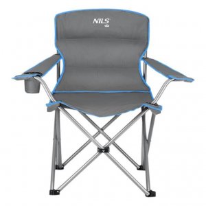 NILS CAMP Καρέκλα Παραλίας NC3079 Γκρι/Μπλε - σε 12 άτοκες δόσεις