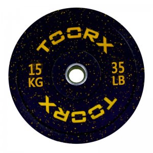 Ολυμπιακός Δίσκος Bumper Crumb 15kg 45cm Toorx - σε 12 άτοκες δόσεις