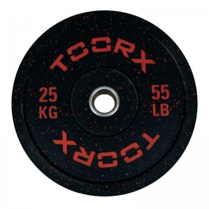 Ολυμπιακός Δίσκος Bumper Crumb 25kg 45cm Toorx - σε 12 άτοκες δόσεις
