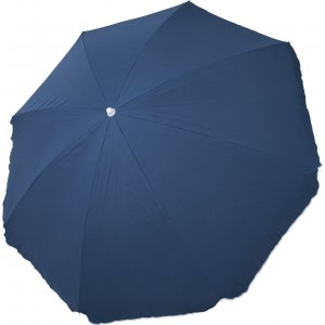 Ομπρέλα Παραλίας με Άνοιγμα 2m Μπλε με Αεραγωγό και Σπαστό Ιστό 2 Μερών- 12036