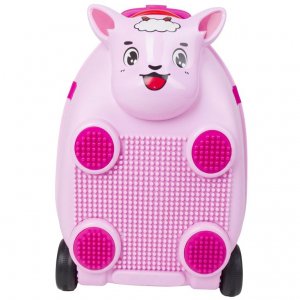 Παιδική Βαλίτσα Zoolittle Trolly Sheep Ροζ με Τουβλάκια - σε 12 άτοκες δόσεις