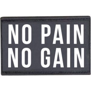 Patch "No pain no gain" - 95343 - σε 12 άτοκες δόσεις