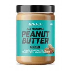 Peanut Butter Smooth 400gr (BIOTECH USA) - 5999076235100 - Σε 12 Άτοκες Δόσεις