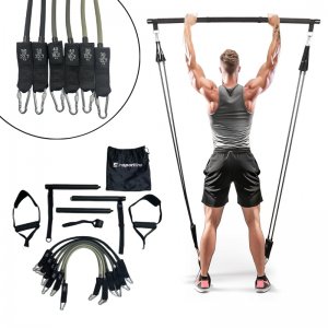 Pilates Bar w/ Resistance Bands &amp; Door Anchor inSPORTline Ancairo-INS-27482 - σε 12 άτοκες δόσεις