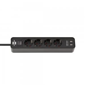 Πολύπριζο 4 θέσεων με usb και διακόπτη 1153240006 - 150126 - Σε 12 Άτοκες Δόσεις