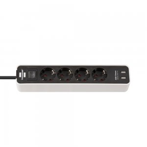 Πολύπριζο 4 θέσεων με usb και διακόπτη 1153240026 - 150127 - Σε 12 Άτοκες Δόσεις