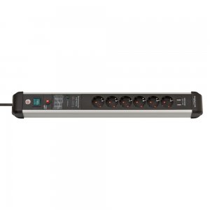 Πολύπριζο προστασίας 1391010610 Premium Protect Line 60000A 6 θέσεων 2 USB αλουμινίου με διακόπτη - 150140 - Σε 12 Άτοκες Δόσεις