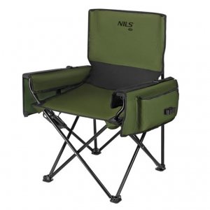 Πτυσσόμενη Καρέκλα για ψάρεμα/camping Fishing Chair NC3703 Πράσινη NILS CAMP - σε 12 άτοκες δόσεις