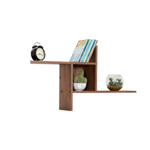 ΡΑΦΙ ΤΟΙΧΟΥ W100xD18xH50cm OSLO WALNUT - 620-9738-37 - σε 12 άτοκες δόσεις