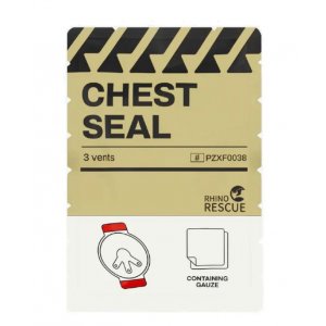 Rhino Rescue Θωρακική Σφραγίδα με Βαλβίδα με τρεις(3) Οπές - PZXF0038