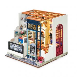 ROBOTIME DIY Nancy’s Bake Shop DG143 Happy Corner DIY Miniature House - σε 12 άτοκες δόσεις