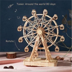 ROBOTIME Ferris Wheel TGN01 Huge Wooden Music Box - σε 12 άτοκες δόσεις