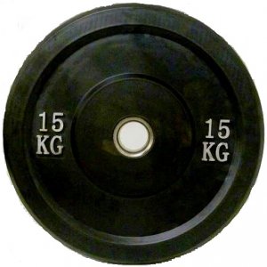 RUBBER BUMPER PLATE 15kg (Φ50) - σε 12 άτοκες δόσεις