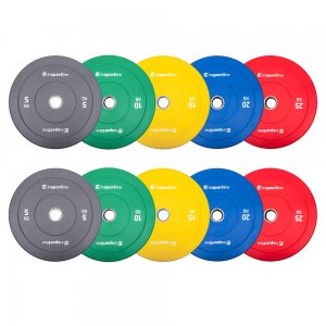 RUBBER BUMPER PLATE SET 150KG inSPORTline-INS-31395-SADA - σε 12 άτοκες δόσεις