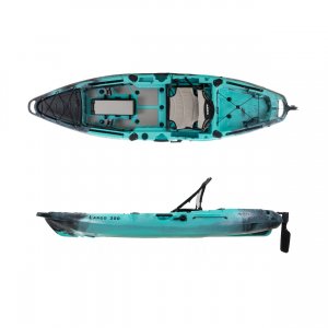 SCK Largo 300 Μονοθέσιο Pedal Kayak ready με αλουμινίου κάθισμα και τιμονιέρα | Τιρκουάζ- Μαύρο - 0204-30082- Σε 12 Άτοκες Δόσεις