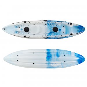 SCK Nereus HD Θαλάσσιο καγιάκ 3 θέσεων - Άσπρο/Γαλάζιο - 372x88x40cm- Σε 12 Άτοκες Δόσεις