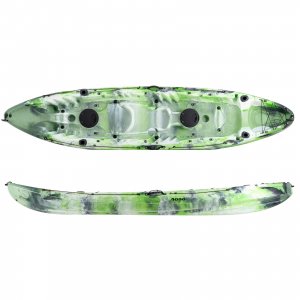 SCK Nereus HD Θαλάσσιο καγιάκ 3 θέσεων - Πράσινο/Άσπρο Camo - 372x88x40cm- Σε 12 Άτοκες Δόσεις