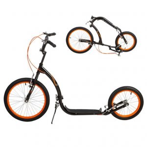 Scooter WH227F Μαύρο/Πορτοκαλί 20/16" ΣΠΑΣΤΟ με Φουσκωτούς ΤροχούςNILS EXTREME - σε 12 άτοκες δόσεις