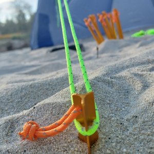 Σετ 4 σχοινιά τέντας 4m*4mm μαζί με 10 πασαλάκια αλουμινίου 18cm - Yaia - 2857