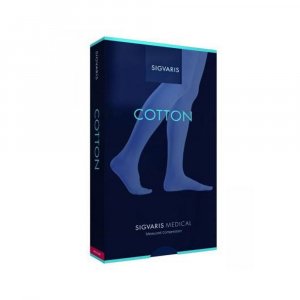 Κάλτσα Ιατρική Διαβαθμισμένης Συμπίεσης Sigvaris Cotton 1 Ριζομηρίου με ζώνη Κλάση 1 (18-21 mmHg)