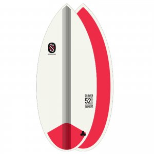 Skimboard SkimOne 52 EPS Epoxy Bamboo Clover Κόκκινο - 0108-22213 - Σε 12 Άτοκες Δόσεις