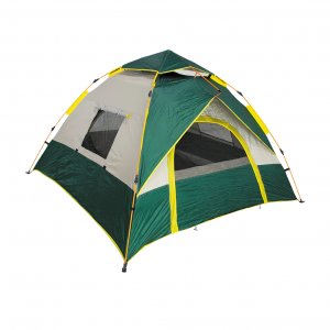 Panda Αυτόματη Σκηνή Camping Ορειβασίας Πράσινη με Διπλό Πανί 3 Εποχών για 3 Άτομα Αδιάβροχη 2000mm 205x195x130εκ.