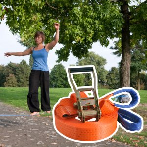 Slackline inSPORTLine ergo 15 m - σε 12 άτοκες δόσεις