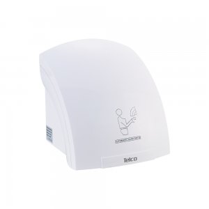 Στεγνωτήρας χεριών πλαστκός ABS 1800W 8609 TELCO Λευκός - 110010 - Σε 12 Άτοκες Δόσεις