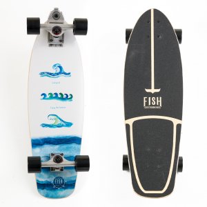 Surf skateboard 32" Waves - Fish - SK-32INCH-F12A7 - Σε 12 Άτοκες Δόσεις
