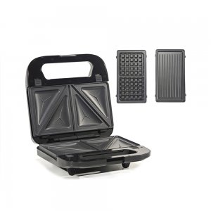 Τοστιέρα 3 σε 1 750W 887906 DICTRO LUX Μαύρη-Inox - 060228 - Σε 12 Άτοκες Δόσεις