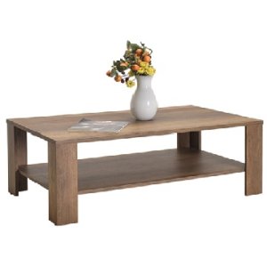 ΤΡΑΠΕΖΙ  ΣΑΛΟΝΙΟΥ  ΜΕ ΡΑΦΙ 110x65x42 εκ OSLO WALNUT - 681-6088-37 - σε 12 άτοκες δόσεις